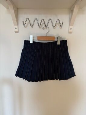 AMI Denim Pleated Skirt XS 25 26